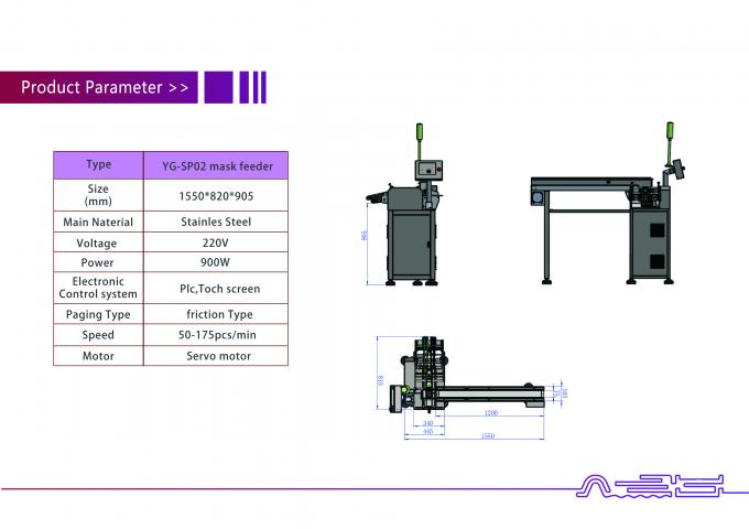 Stainless Steel Counting Stacking Friction Feeders For Mask Package 1