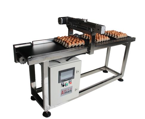 E5 400W X Traverse System Egg Coding Conveyor Machine For Date Coding