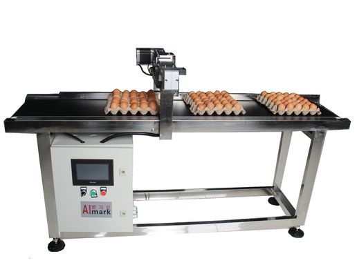 E5 400W X Traverse System Egg Coding Conveyor Machine For Date Coding