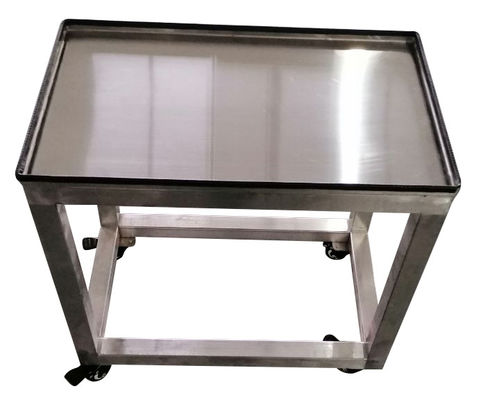 4 Wheels Movable Lightweigh CIJ Printer Table For Coding