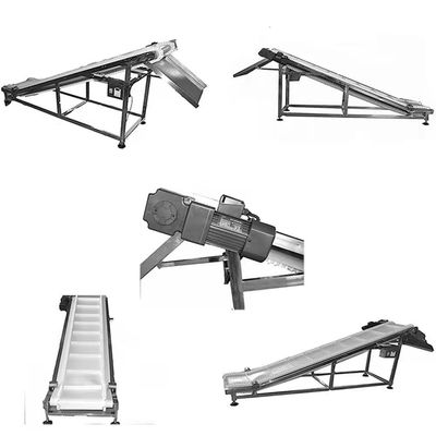 IS09001 Climbing Type Bottle Coding Conveyor With Adjustable Baffle