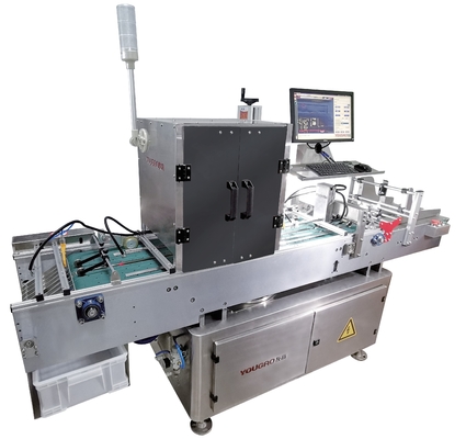 Flip Plate Rejection Code Printing Visual Inspection Machine With Batch Counting